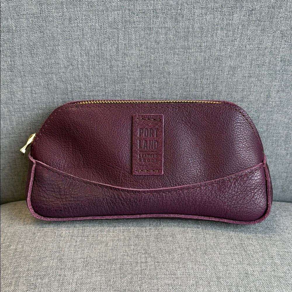 Portland Leather Plum Artisan Bag / Pouch